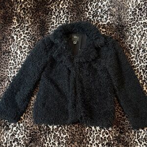Black Faux Fur Jacket